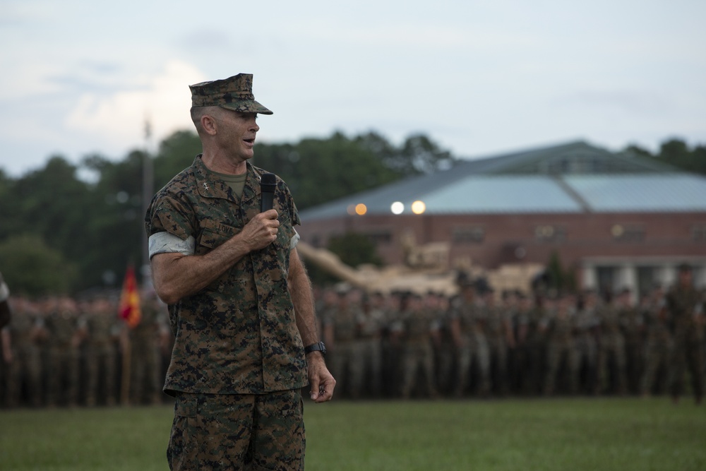 2nd Marine Division Commanding General Change of Command