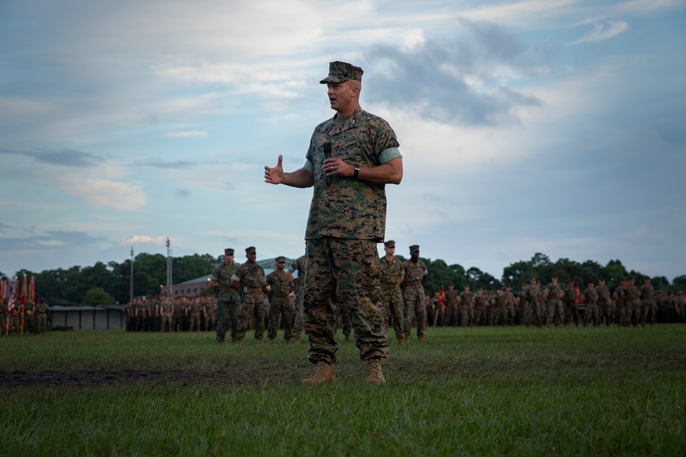 2nd Marine Division Commanding General Change of Command