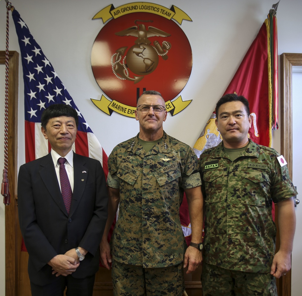 Japanese Millitary Attaché visits II MEF