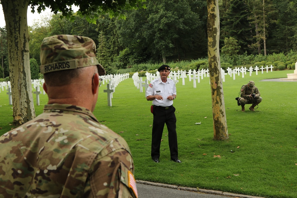 Yankee Division visit the Aisne-Marne American Cemetery