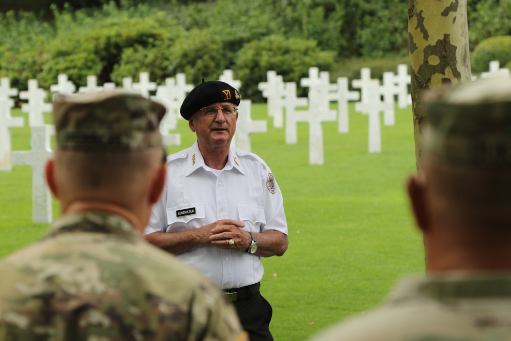 Yankee Division visit the Aisne-Marne American Cemetery