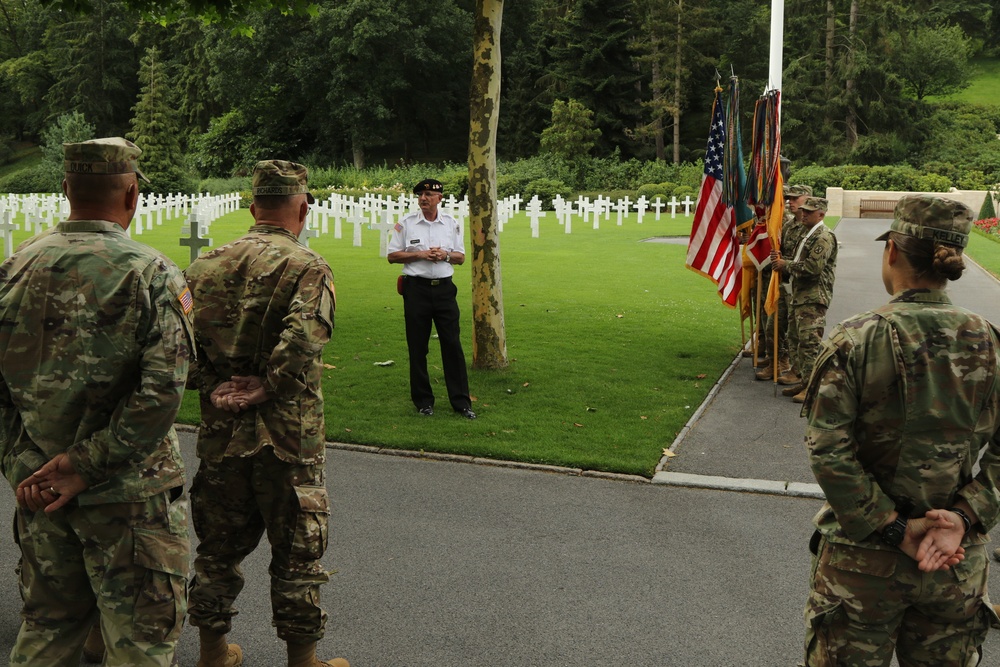 Yankee Division visit the Aisne-Marne American Cemetery