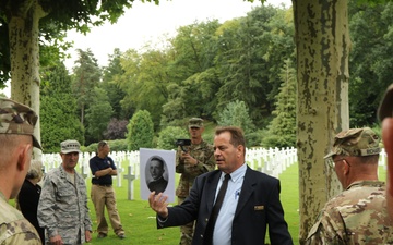 Yankee Division visit the Aisne-Marne American Cemetery