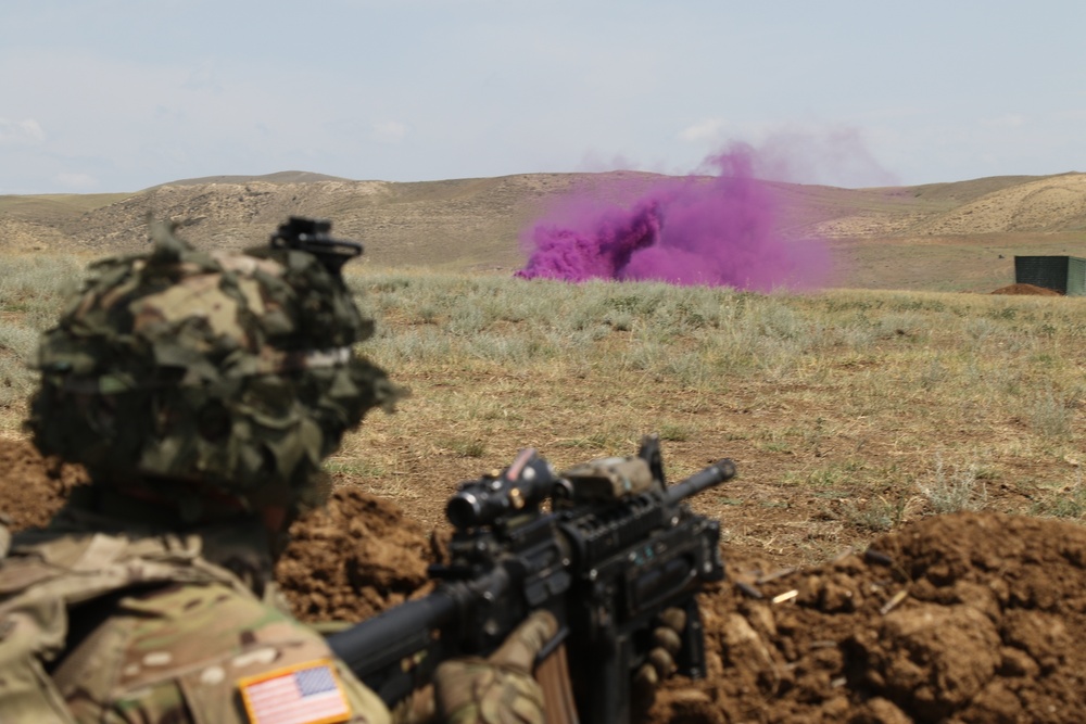 3rd Squadron, 2nd Cav conducts small unit tactics during Noble Partner 2018