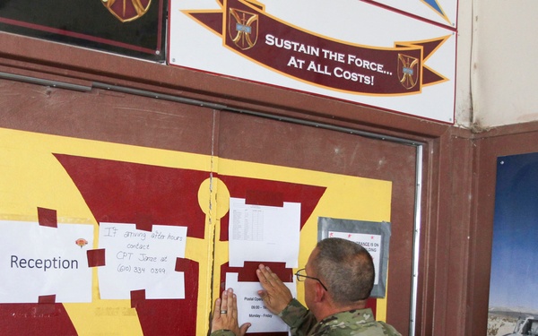 213th Personnel Company postal section delivers morale at NTC
