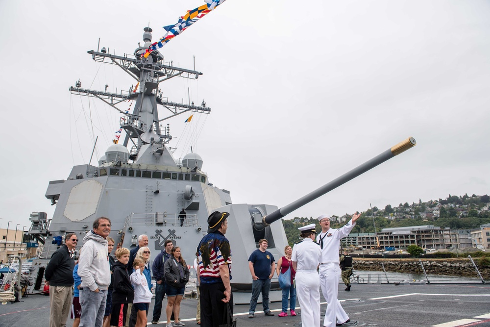 USS Momsen Sailors Give Tours