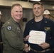 USS Gerald R. Ford Reactor Department Awards at Quarters