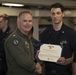 USS Gerald R. Ford Reactor Department Awards at Quarters