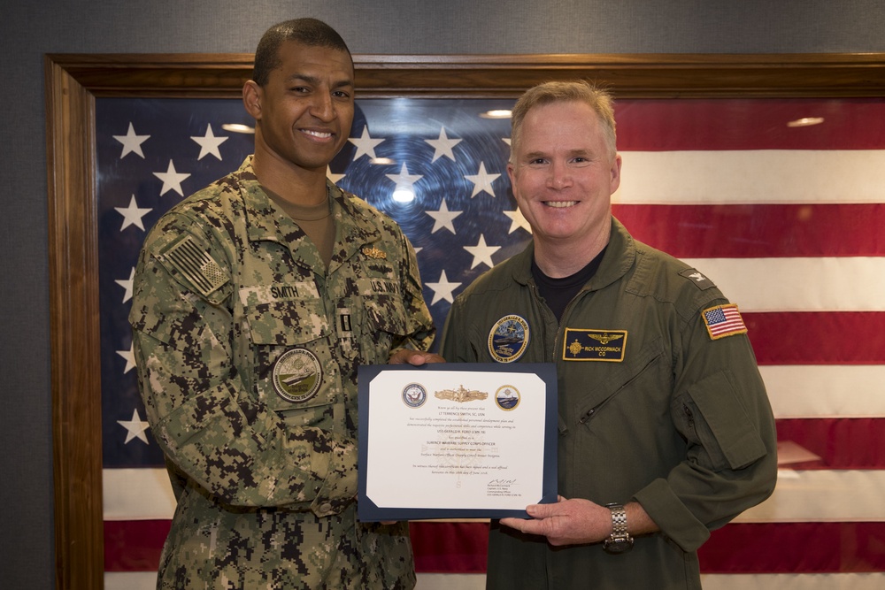 Surface Warfare Supply Corps Pinning