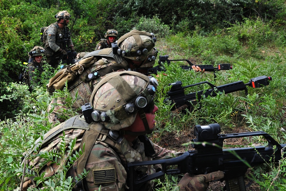 U.S. and German Soldiers Train Together At Noble Partner 2018 Hosted by Georgia