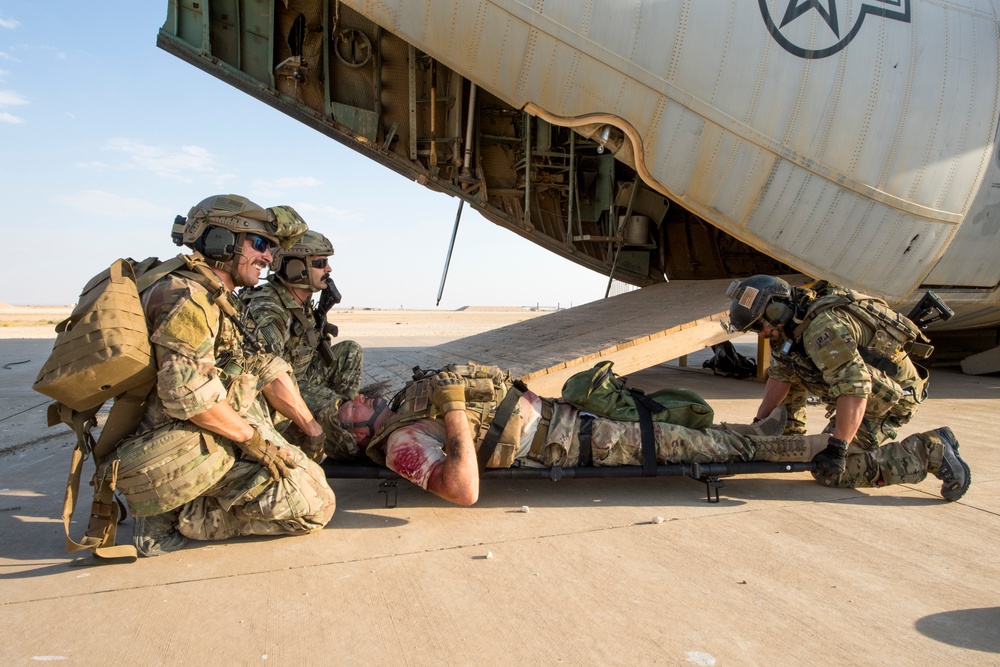 1st Expeditionary Rescue Group conduct combat search and rescue exercise