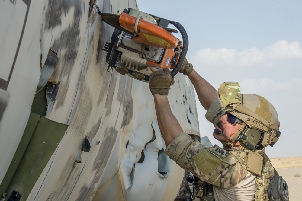 1st Expeditionary Rescue Group conducts combat search and rescue exercise