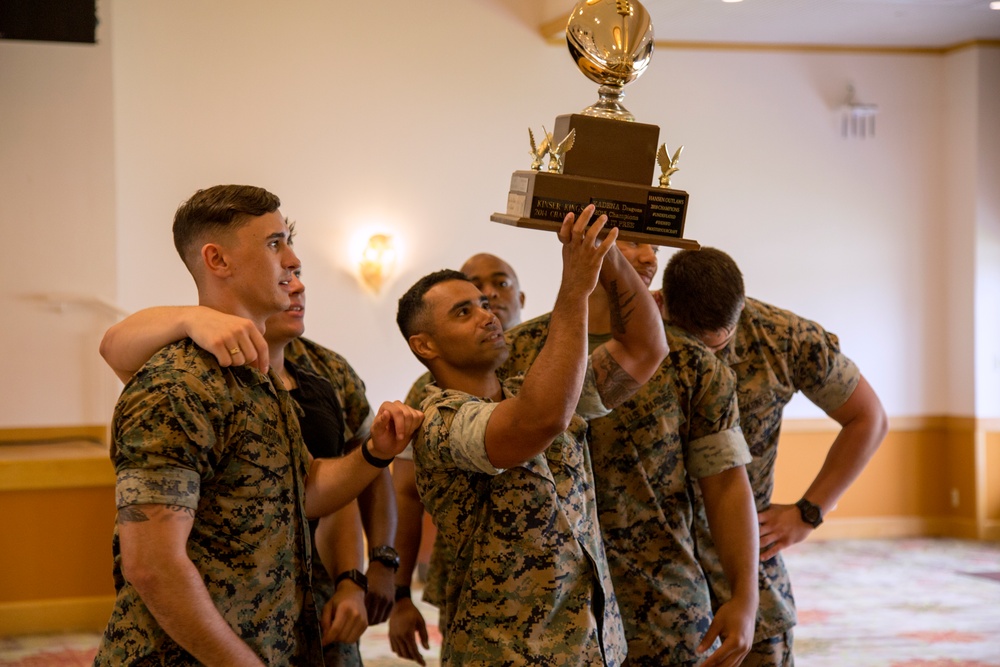 Camp Hansen Marines Celebrate USFJ-AFL Championship Victory