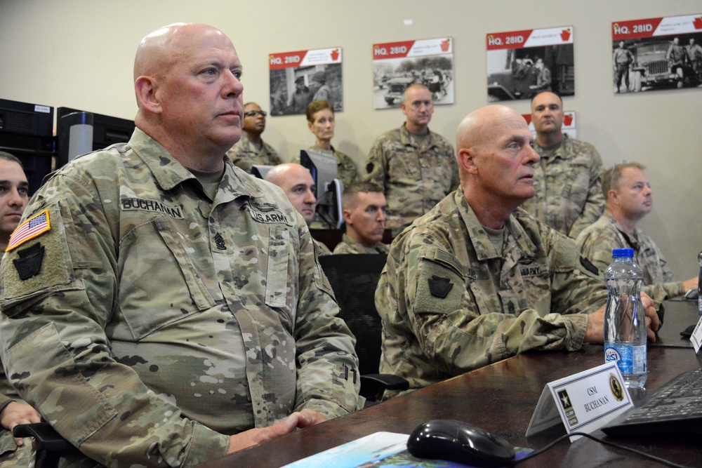 PA National Guard leaders visit deployed members of 28ID in Kuwait