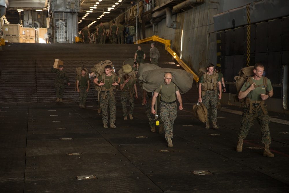 26th MEU Marines return home from deployment at sea