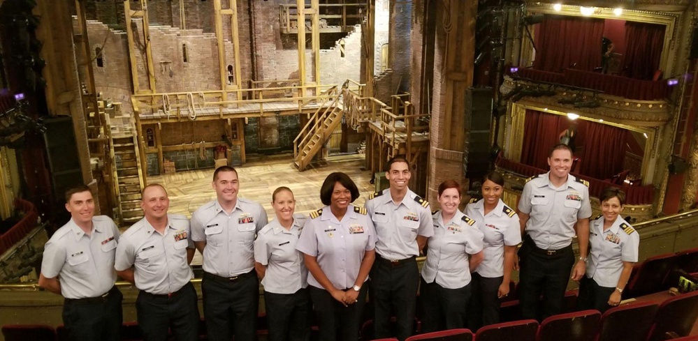 Chicago-area Coast Guard members visit Broadway musical 'Hamilton'