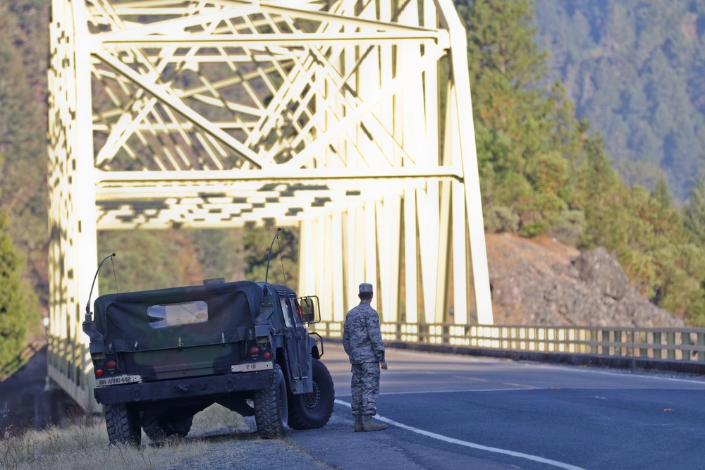National Guard assists with traffic control