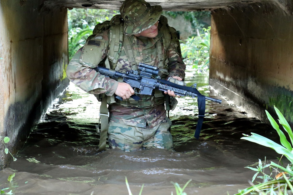 U.S. Army Soldiers participate in Jungle Warfare School in Ghana