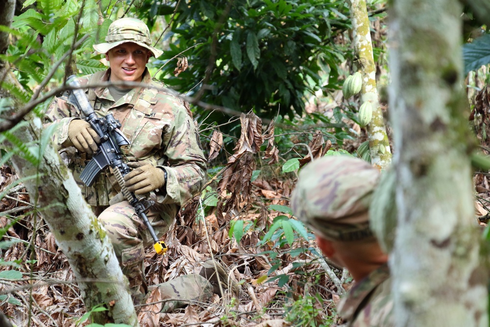 U.S. Army Soldiers participate in Jungle Warfare School in Ghana