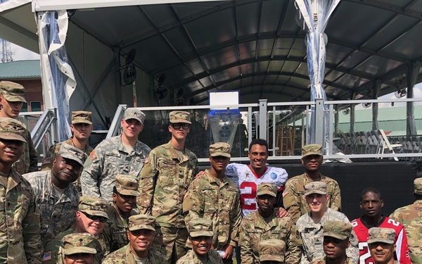 Georgia Guard at Falcons Military Day