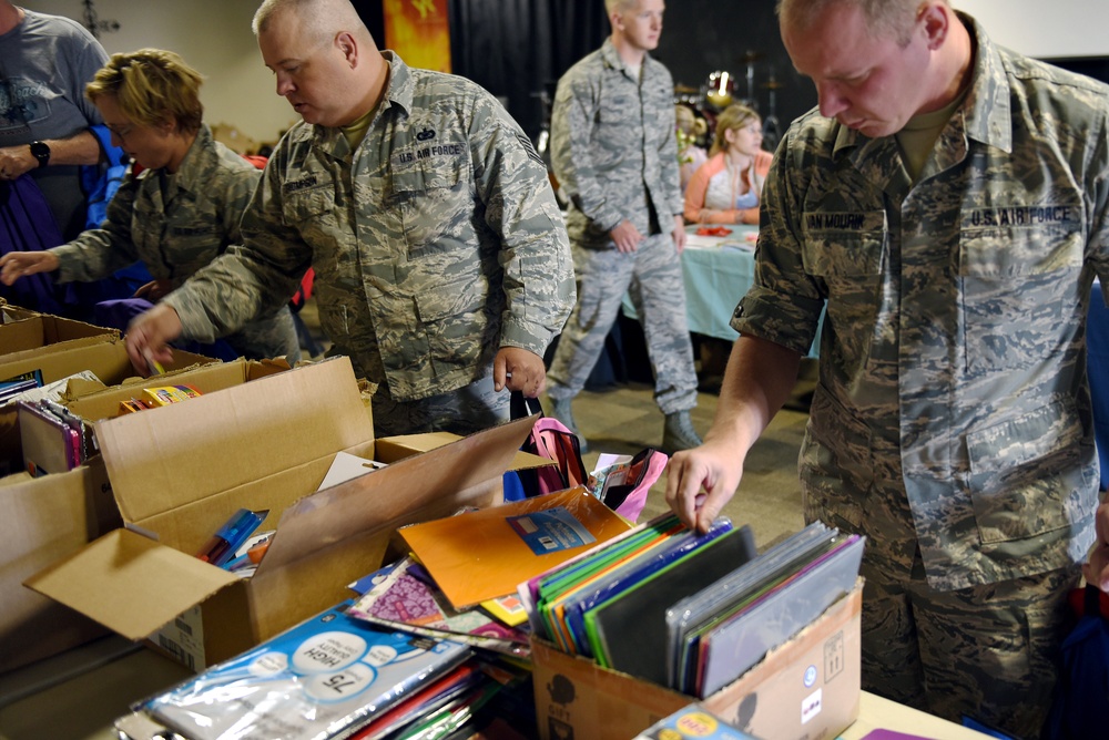 Kingsley Field School Supply Drive