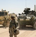 Soldiers with the 56th Stryker Brigade Combat Team roll out to the box