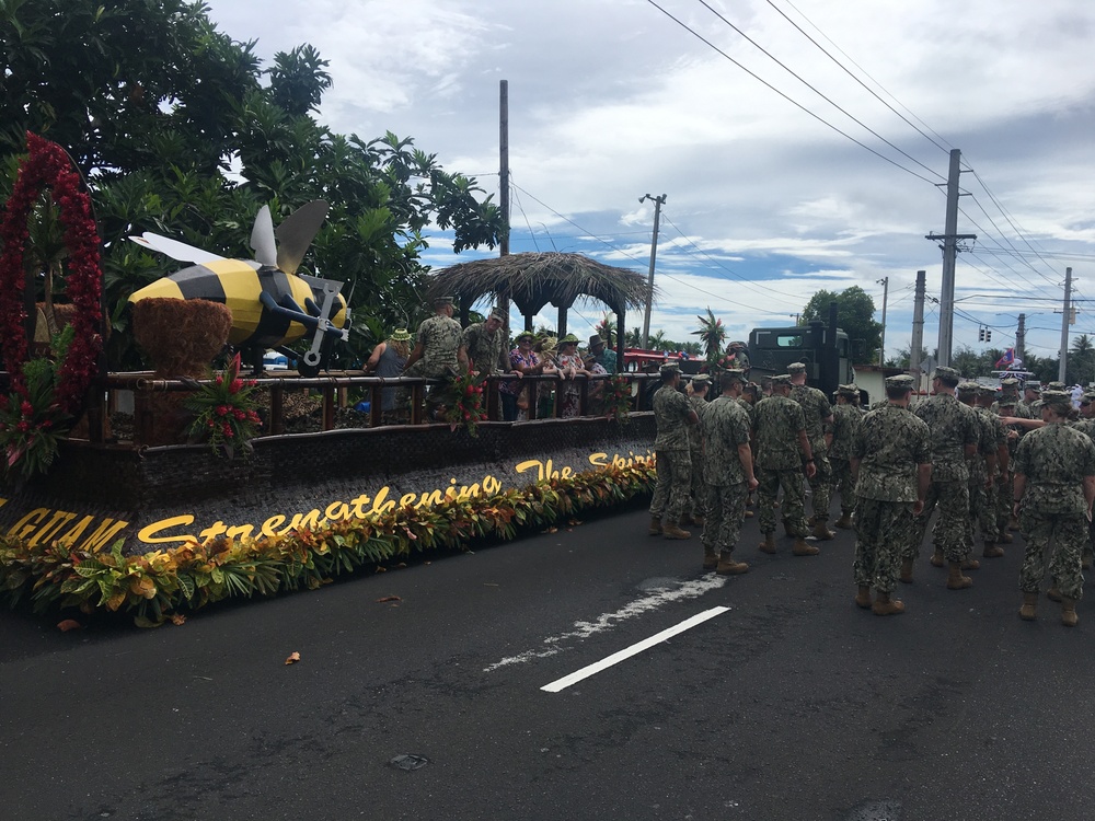 NMCB-11 SEABEES SUPPORT ANNUAL GUAM LIBERATION DAY PARADE
