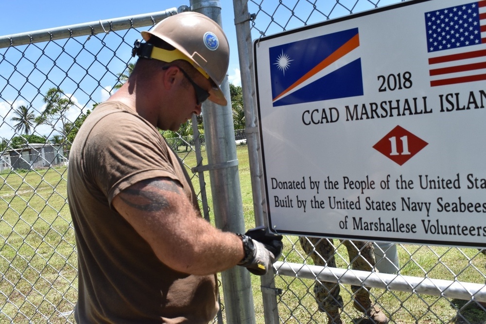 NMCB-11 LEAVES A LASTING IMPRESSION IN THE MARSHALL ISLANDS