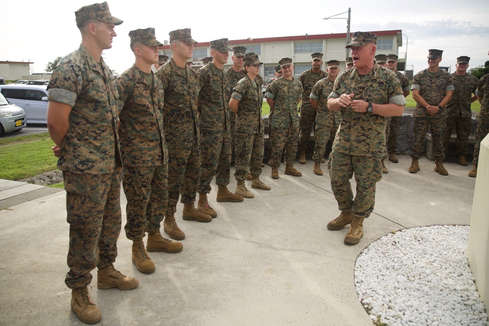 III MEF Commanding General meritoriously promotes Marines, Sailor