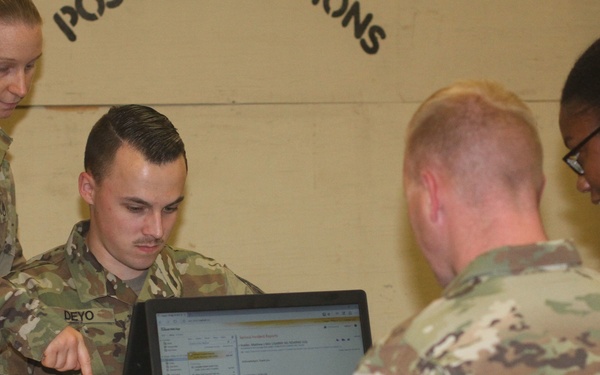 213th Personnel Co. Casualty Liaison Team trains at NTC