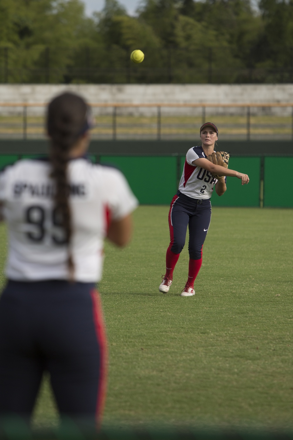 USA Softball Women's National Team visits MCAS Iwakuni