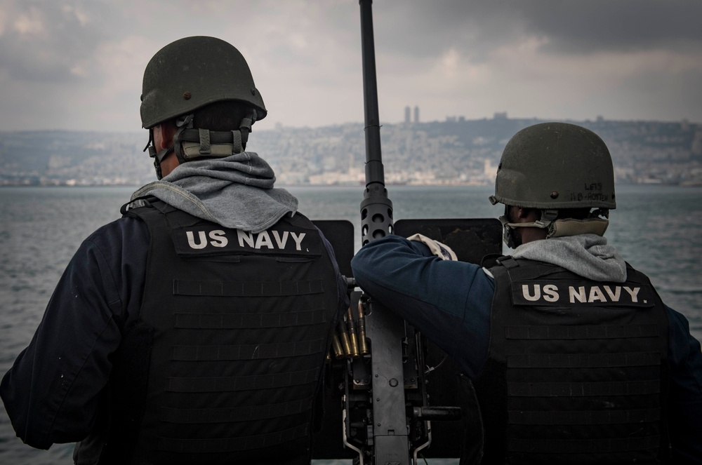 USS Carney Arrives in Haifa, Israel