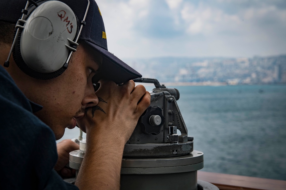 USS Carney Arrives in Haifa, Israel