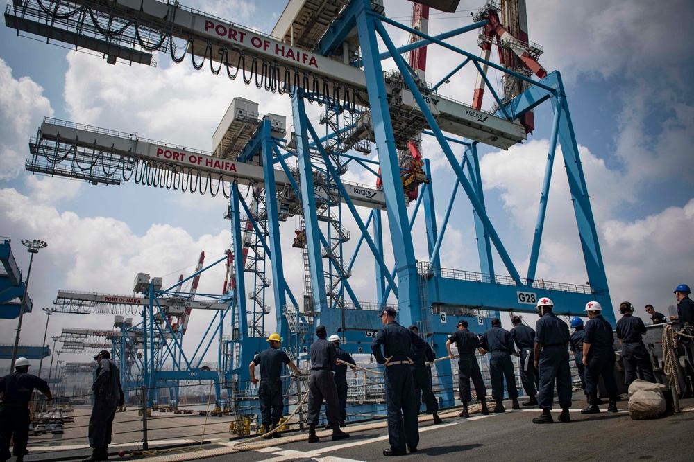 USS Carney Arrives in Haifa, Israel