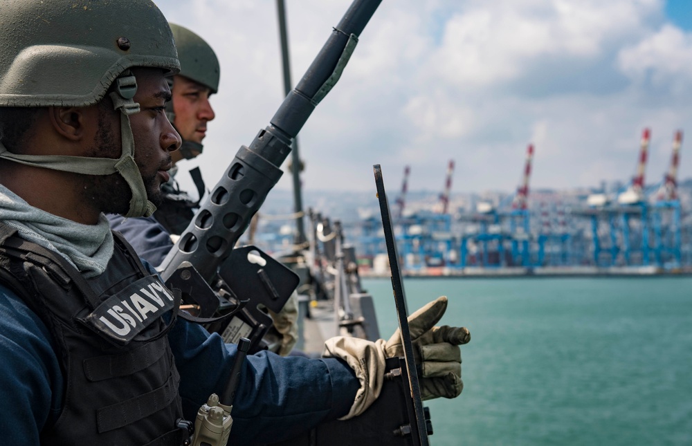 USS Carney Arrives in Haifa, Israel