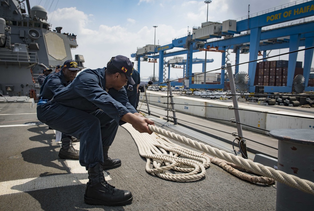 USS Carney Arrives in Haifa, Israel