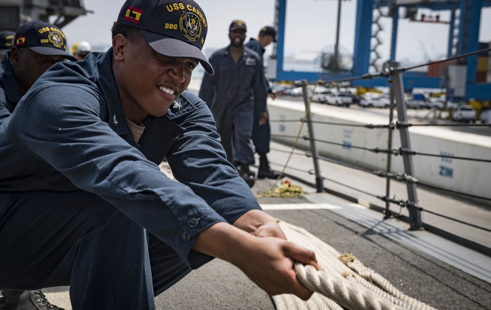 USS Carney Arrives in Haifa, Israel