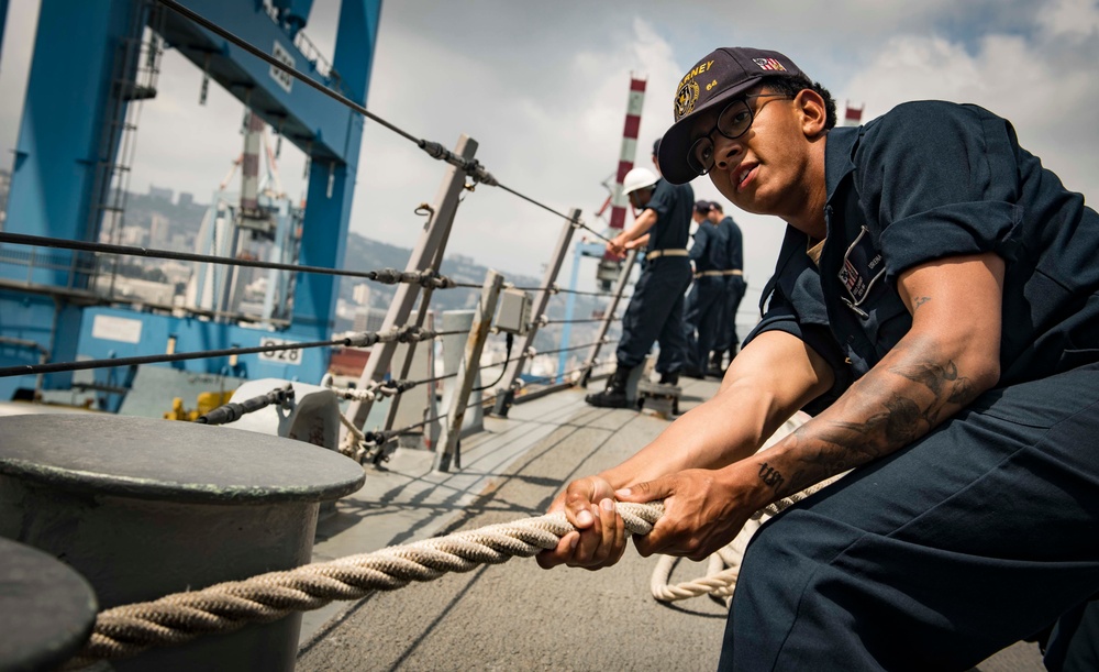 USS Carney Arrives in Haifa, Israel