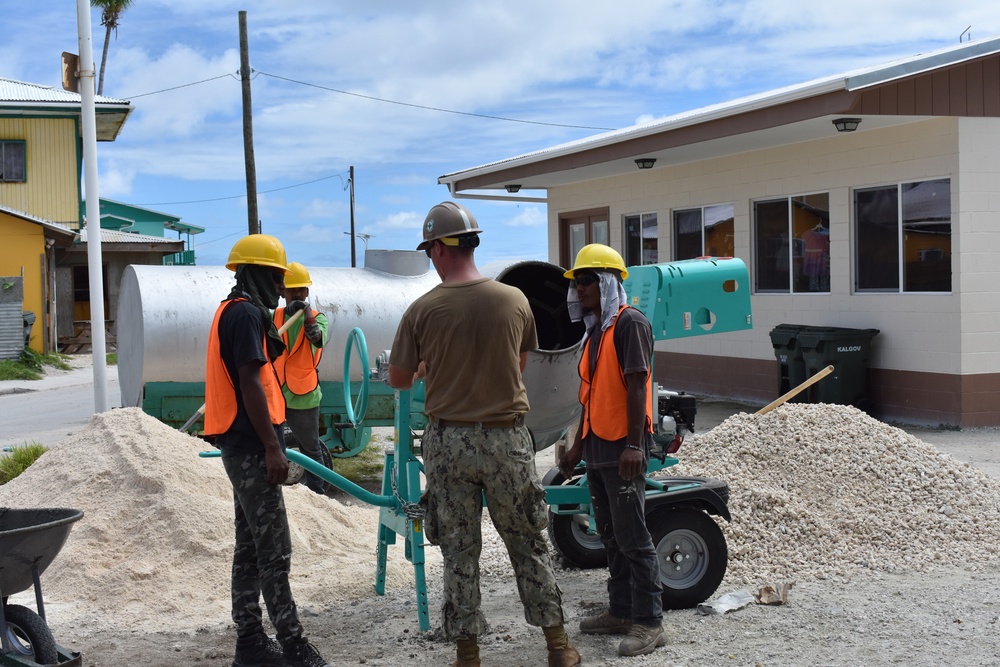 Naval Mobile Construction Battalion (NMCB) 11 Construction Civic Action Detail Marshall Islands August 3rd 2018