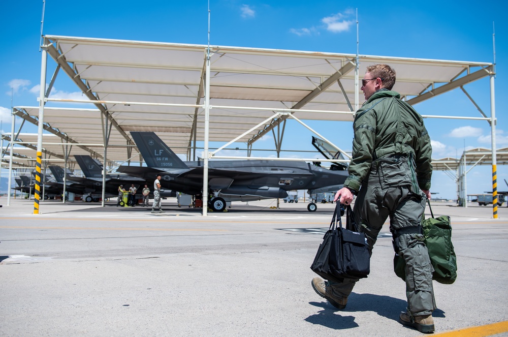 61st Fighter Squadron Pilots undergo transitional aircraft training