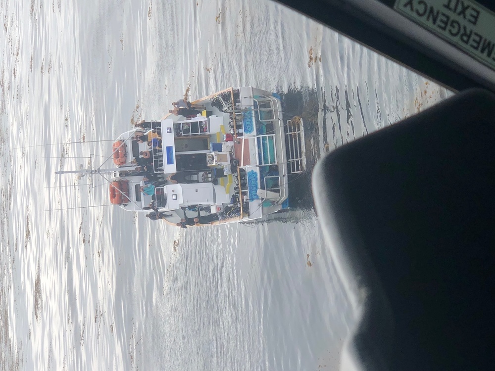 Coast Guard medevac near Santa Barbara Island