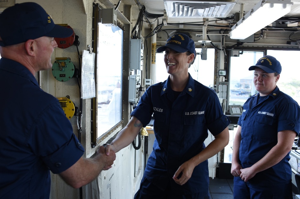 MCPOCG visits Coast Guard Cutter Cyprus