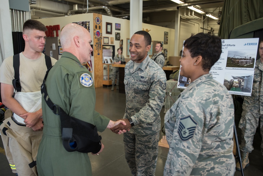 AMC commnader tours Kentucky Air Guard