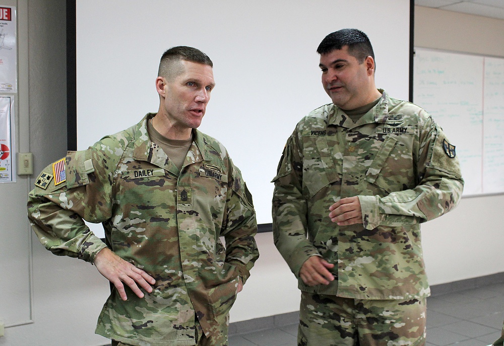 Sergeant Major of the Army visits the PRNG