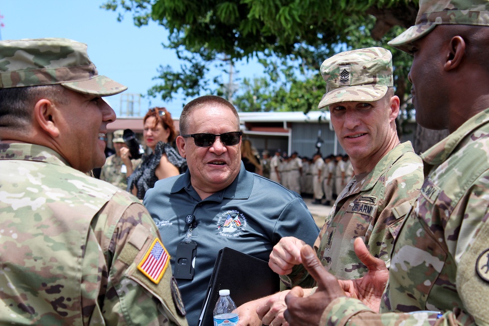 Sergeant Major of the Army visits the PRNG