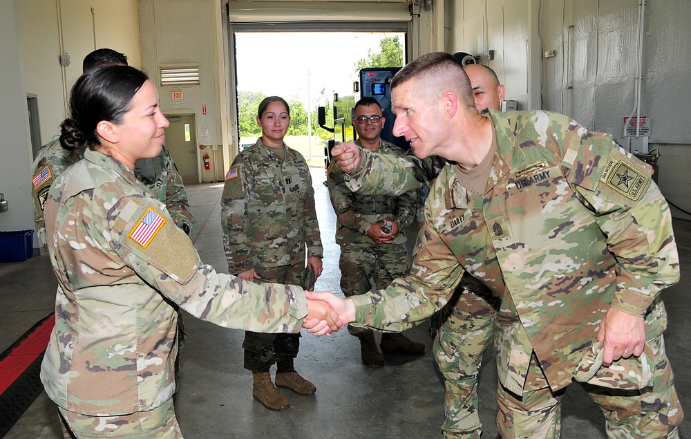 Sergeant Major of the Army visits the PRNG