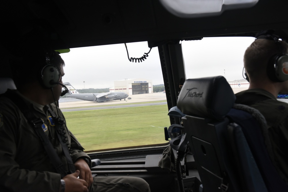 First NCANG C-17 Mission to Pope Army Airfield