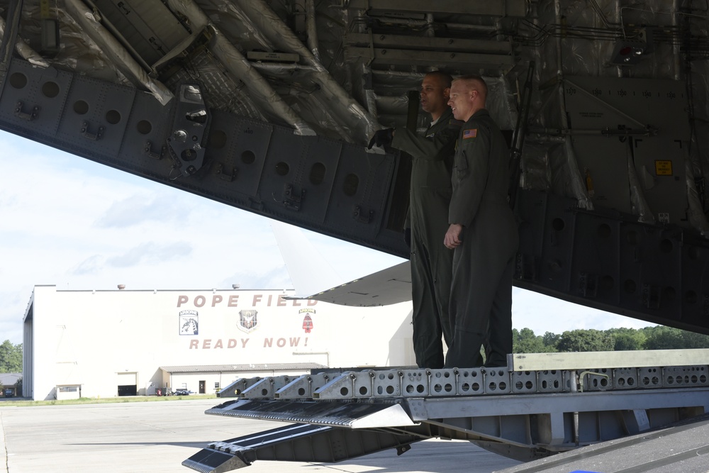 First NCANG C-17 Mission to Pope Army Airfield