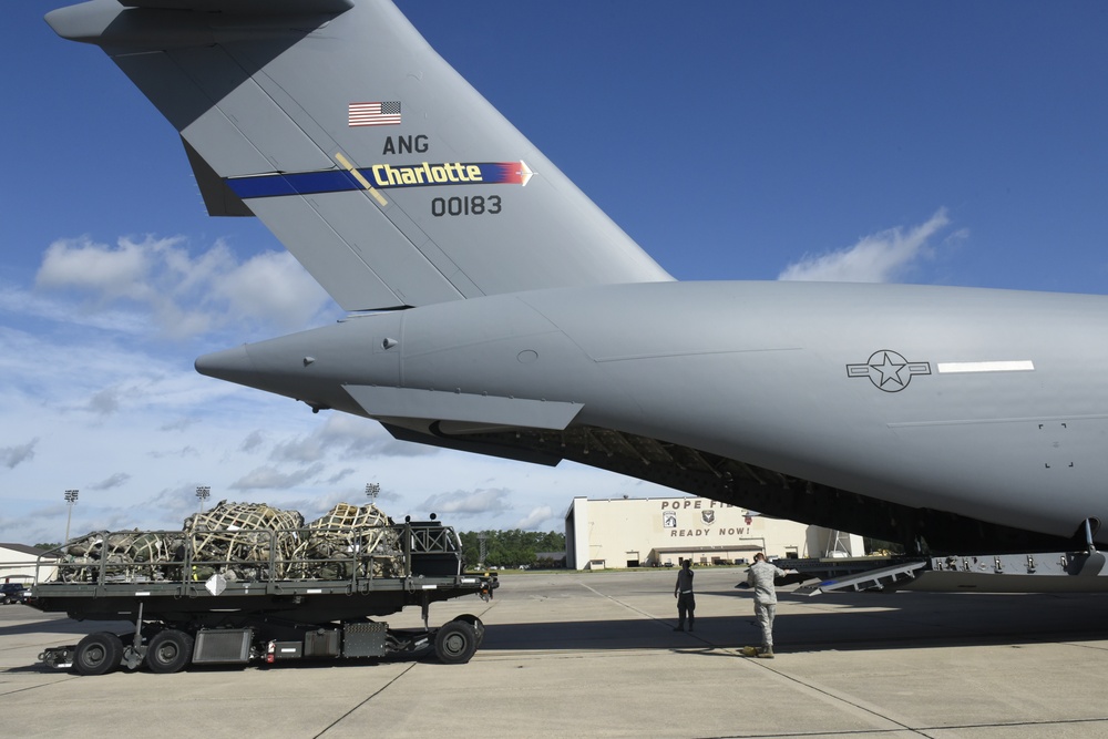 First NCANG C-17 Mission to Pope Army Airfield