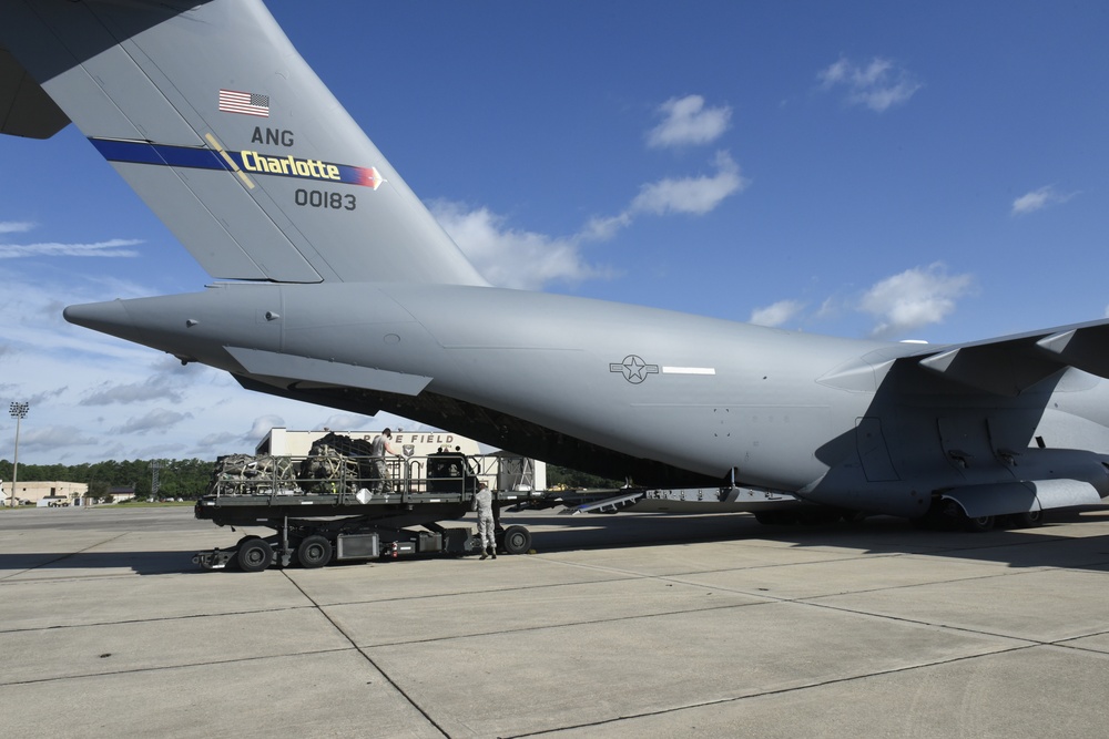 First NCANG C-17 Mission to Pope Army Airfield